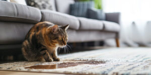 ¿Por qué mi gato hace pis en la puerta de casa?